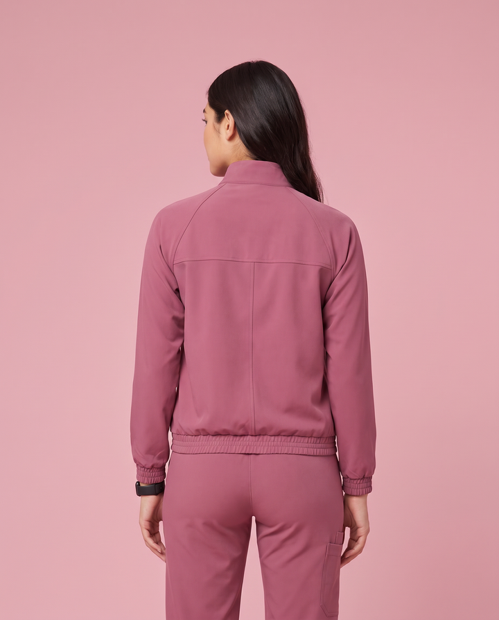 Modern Scrub Jacket Mauve