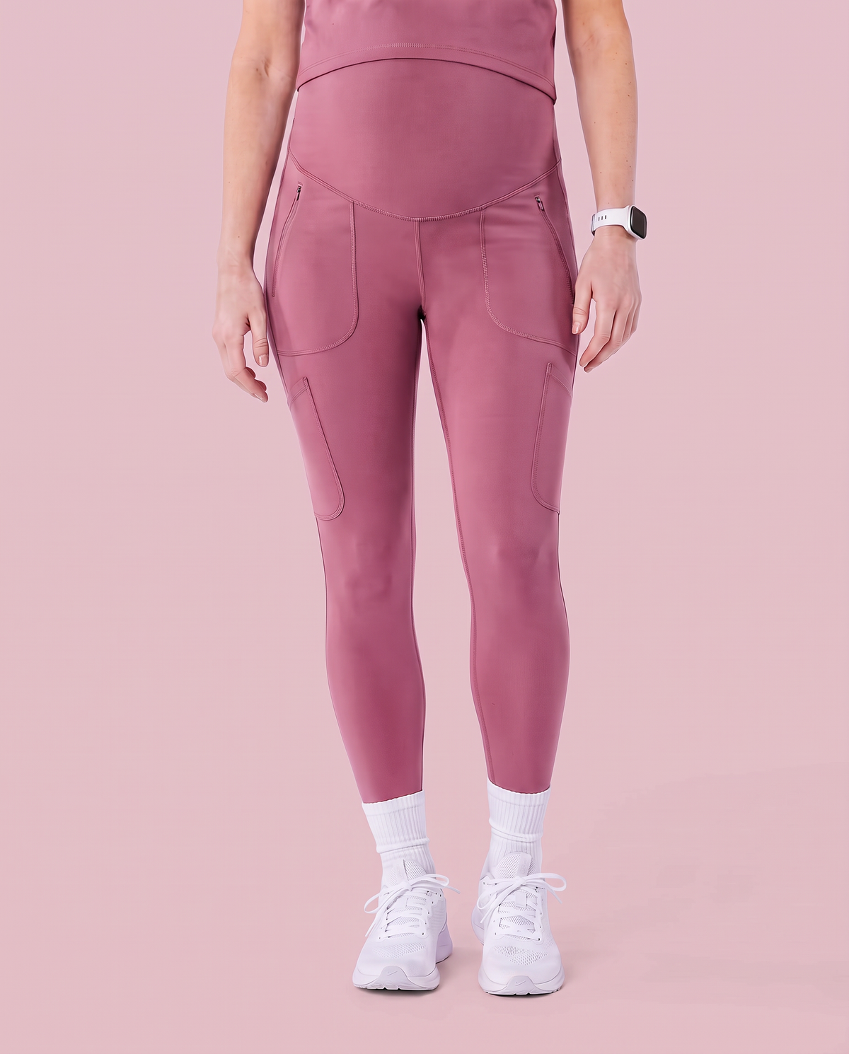 Maternity Scrub Legging Mauve
