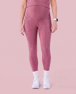 Maternity Scrub Legging Mauve