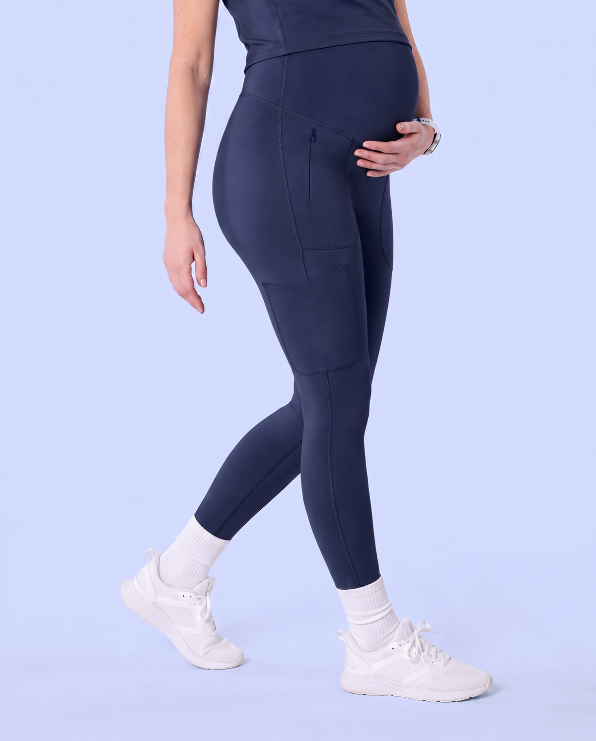 Maternity Scrub Legging Navy
