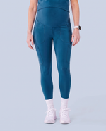 Maternity Scrub Legging Caribbean Blue