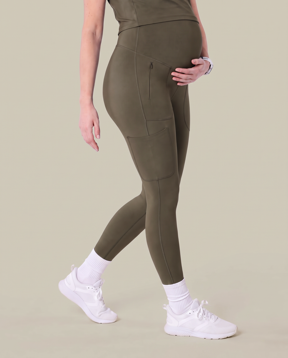 Maternity Scrub Legging Olive