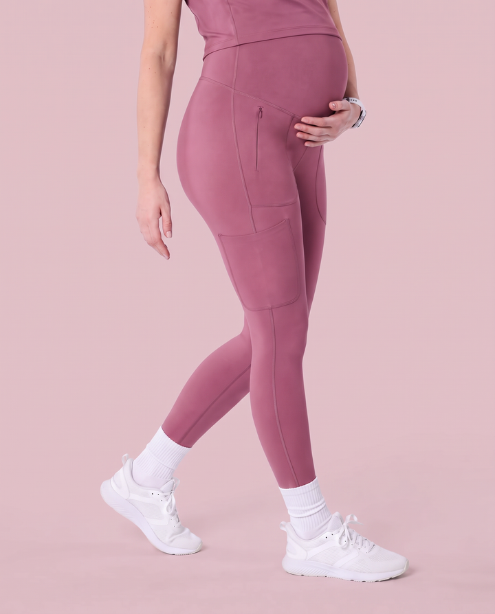 Maternity Scrub Legging Mauve