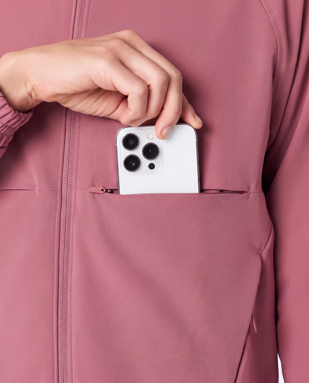 Modern Scrub Jacket Mauve