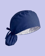 Premium Satin-Lined Scrub Cap Navy
