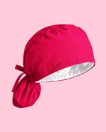 Premium Satin-Lined Scrub Cap Sangria