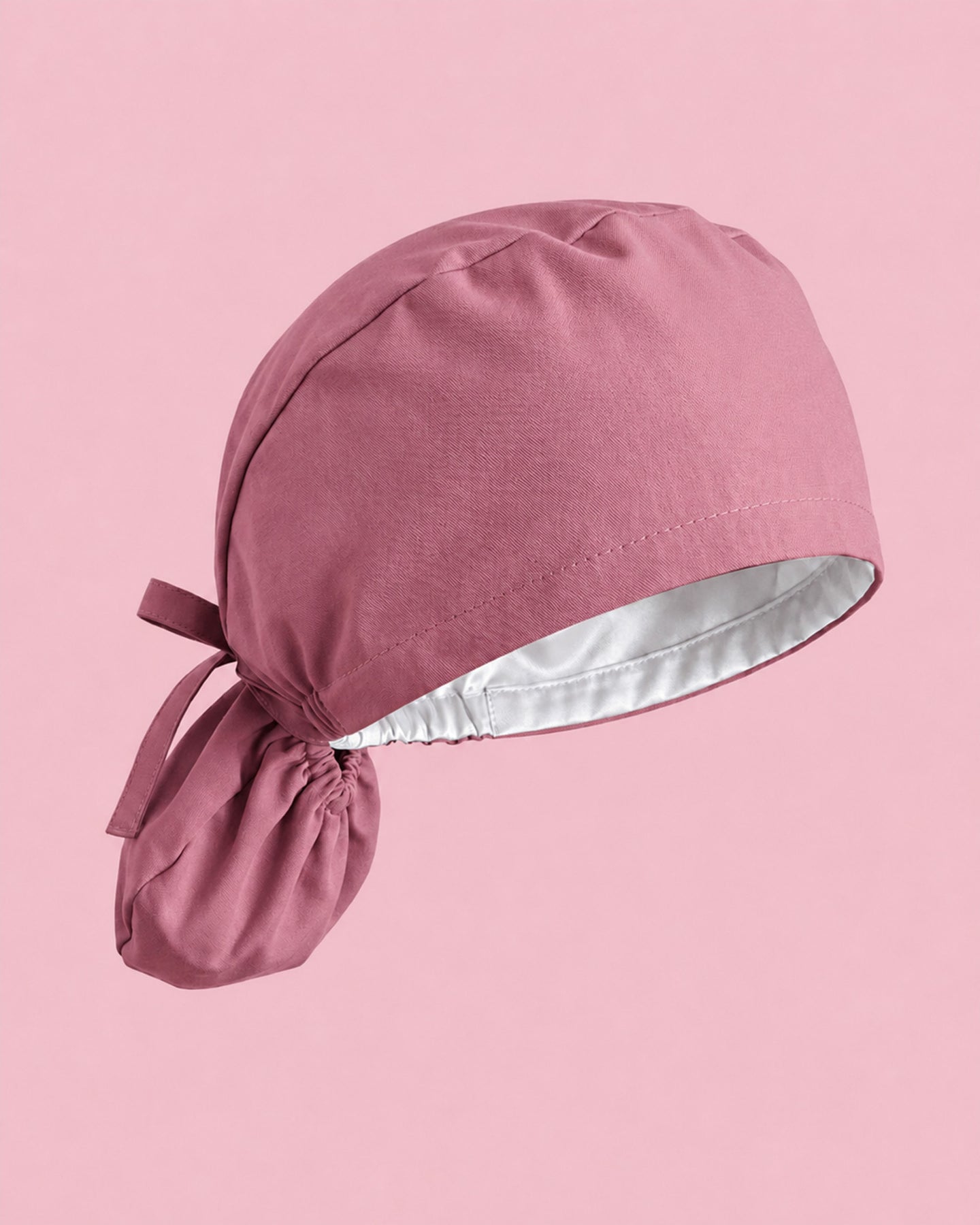 Premium Satin-Lined Scrub Cap Mauve