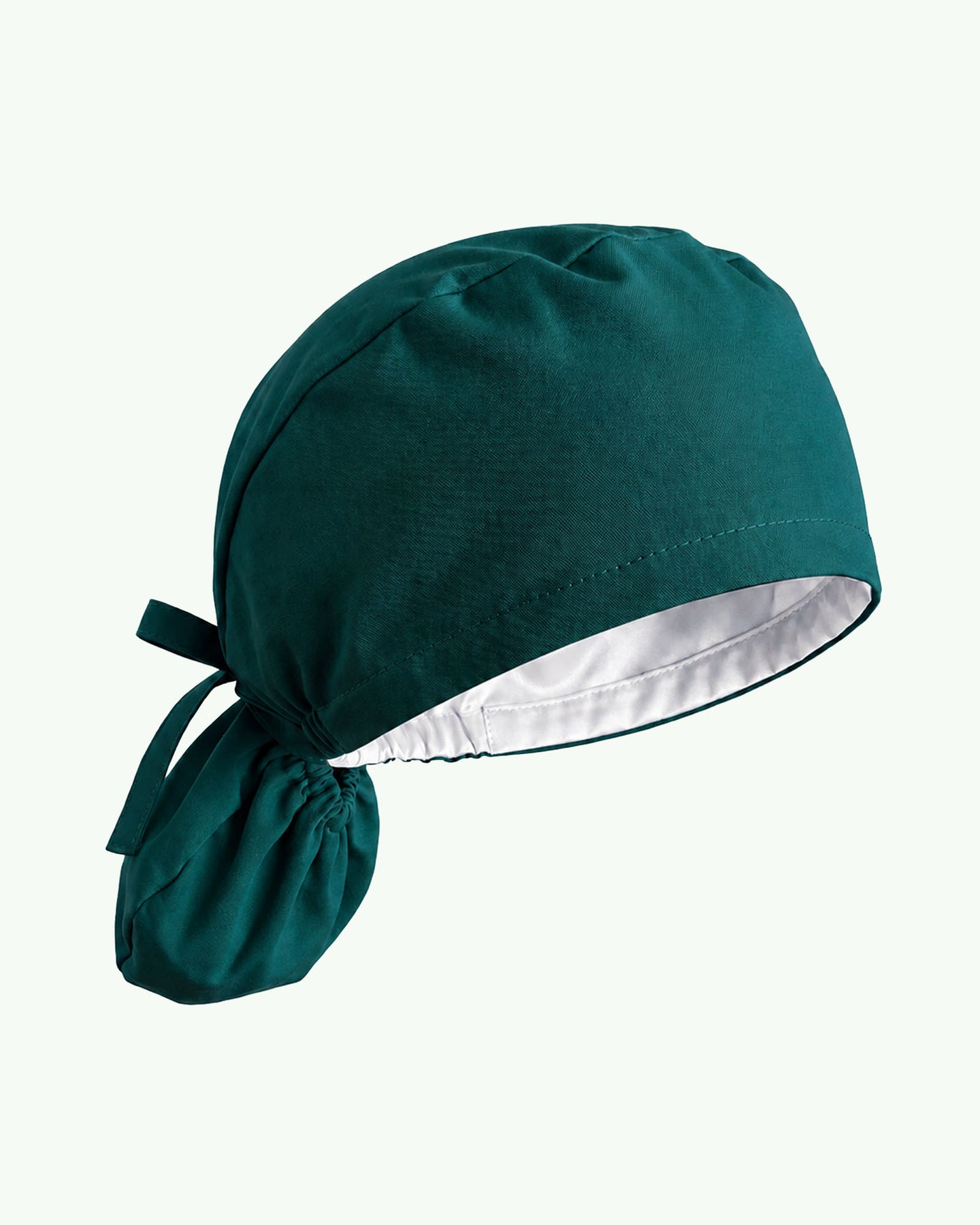 Premium Satin-Lined Scrub Cap Midnight Green