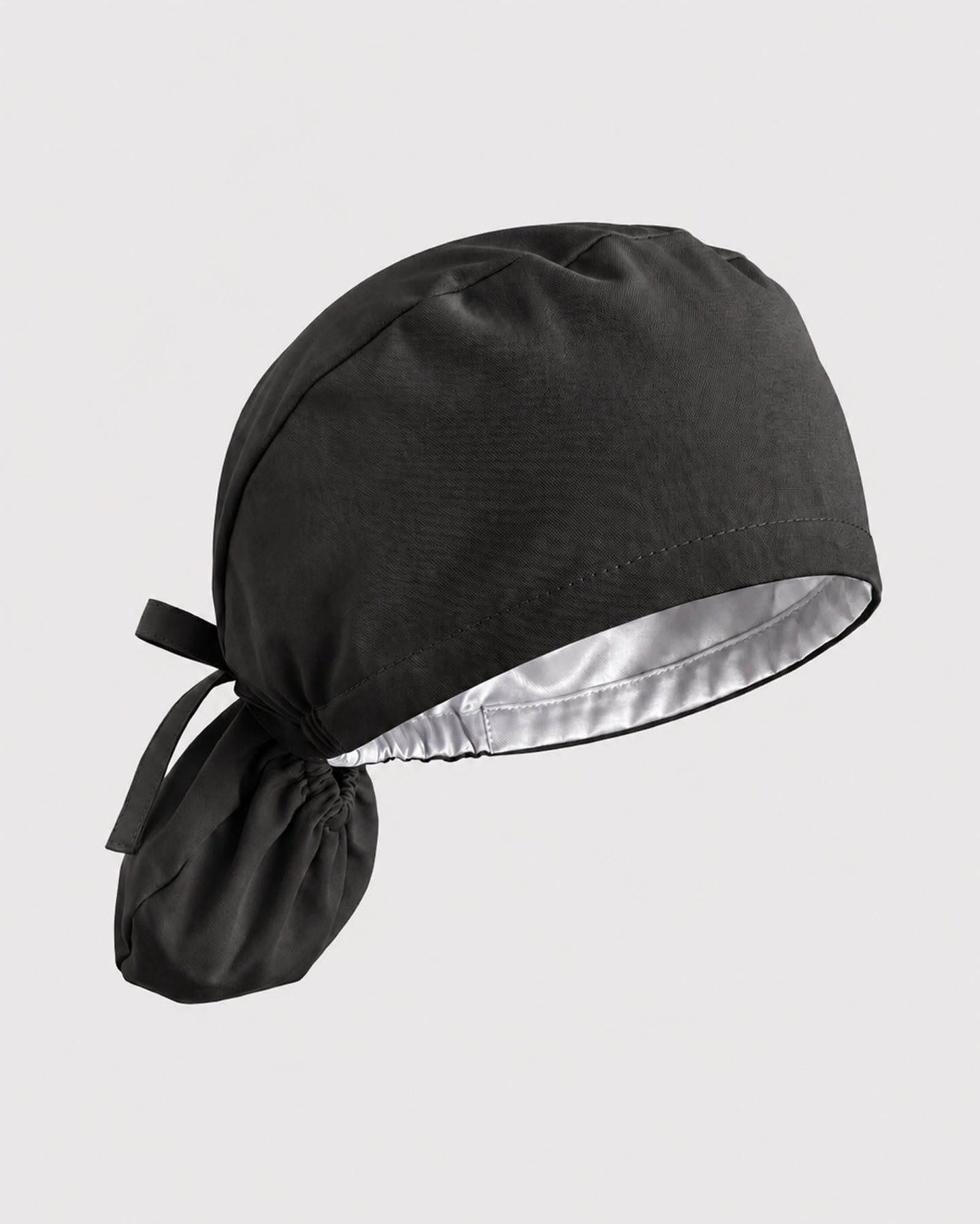 Premium Satin-Lined Scrub Cap Charcoal