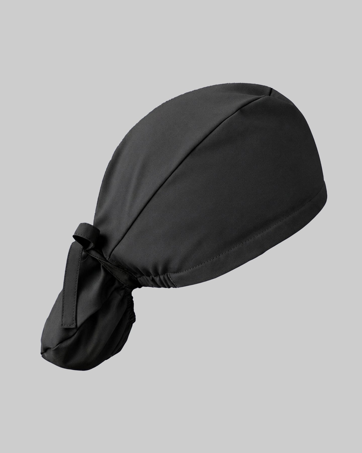 Premium Satin-Lined Scrub Cap Black