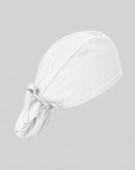 Premium Satin-Lined Scrub Cap White