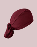 Premium Satin-Lined Scrub Cap Burgundy