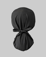 Premium Satin-Lined Scrub Cap Black