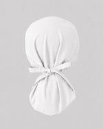 Premium Satin-Lined Scrub Cap White