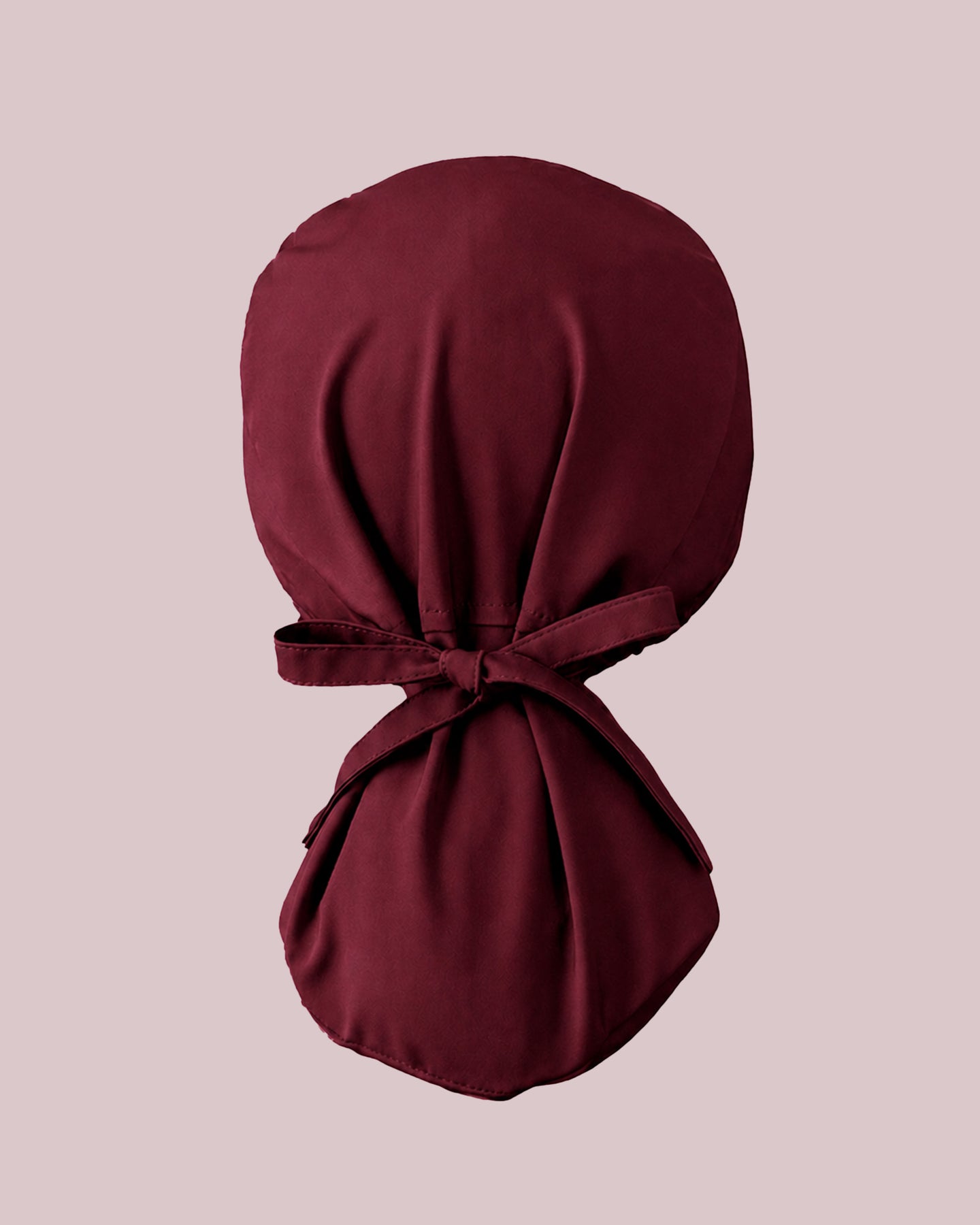 Premium Satin-Lined Scrub Cap Burgundy