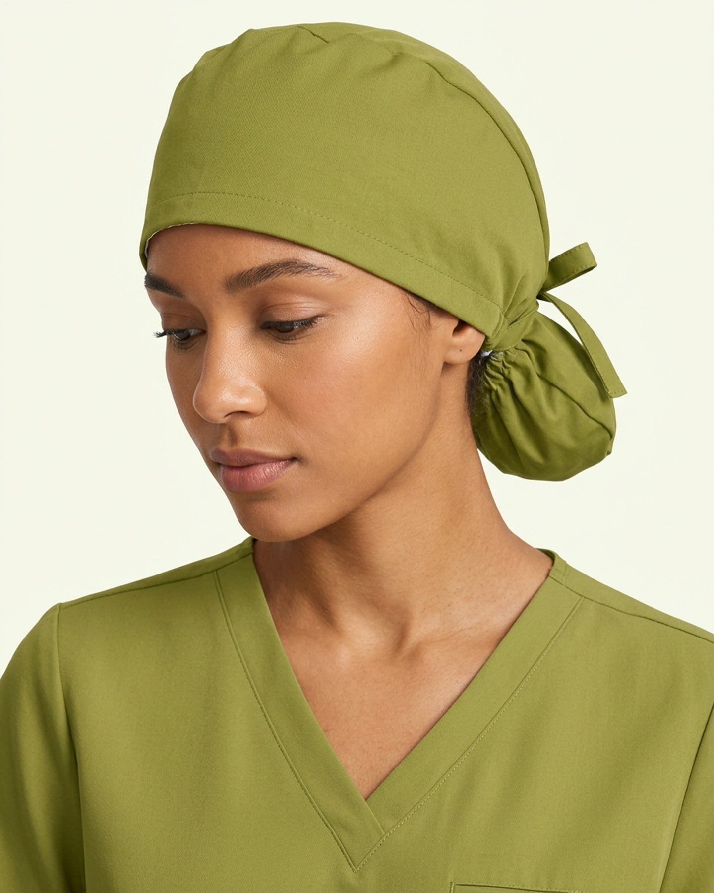 Premium Satin-Lined Scrub Cap Avocado