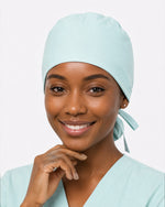 Premium Satin-Lined Scrub Cap Sky Blue