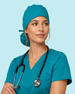 Premium Satin-Lined Scrub Cap Marina