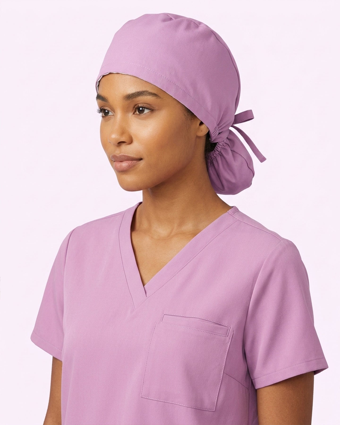 Premium Satin-Lined Scrub Cap Lilac