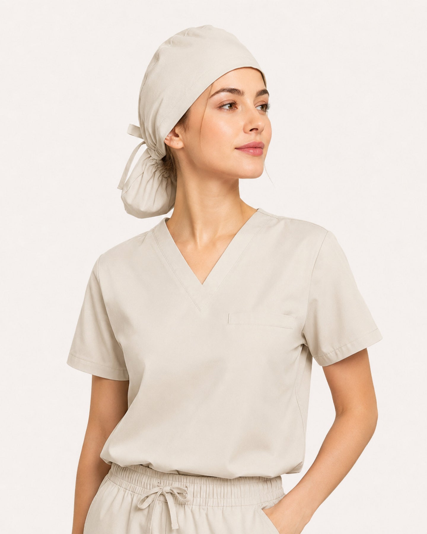 Premium Satin-Lined Scrub Cap Birch