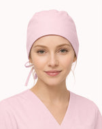 Premium Satin-Lined Scrub Cap Rose Quartz
