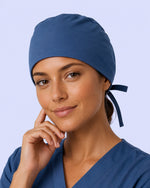 Premium Satin-Lined Scrub Cap Ocean