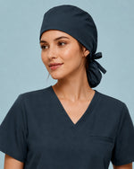 Premium Satin-Lined Scrub Cap Dark Harbor