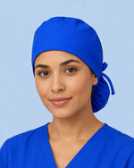 Premium Satin-Lined Scrub Cap Royal Blue