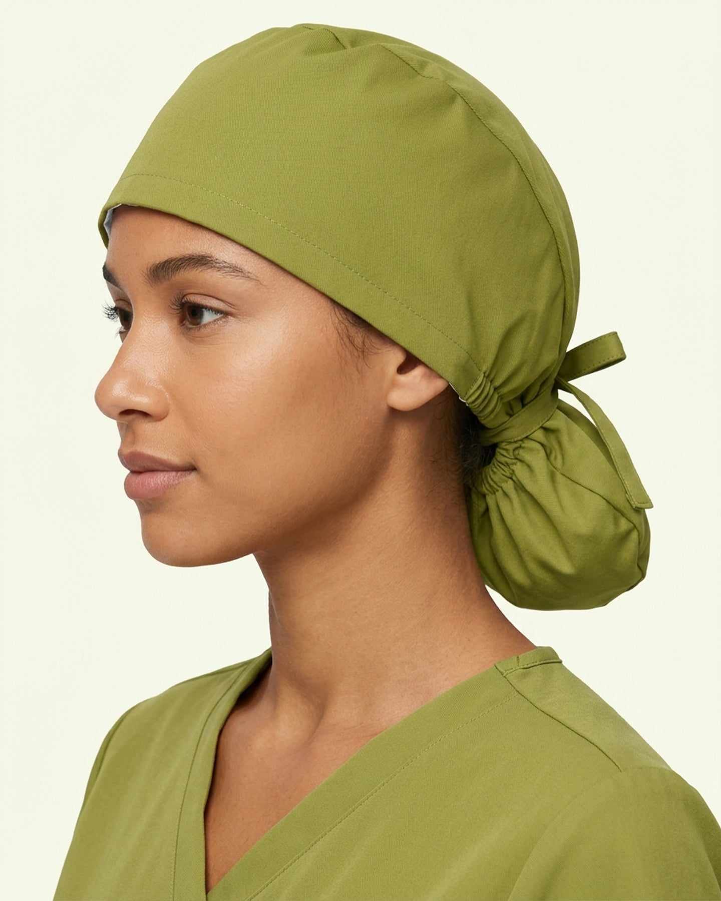 Premium Satin-Lined Scrub Cap Avocado