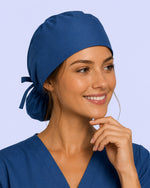 Premium Satin-Lined Scrub Cap Ocean