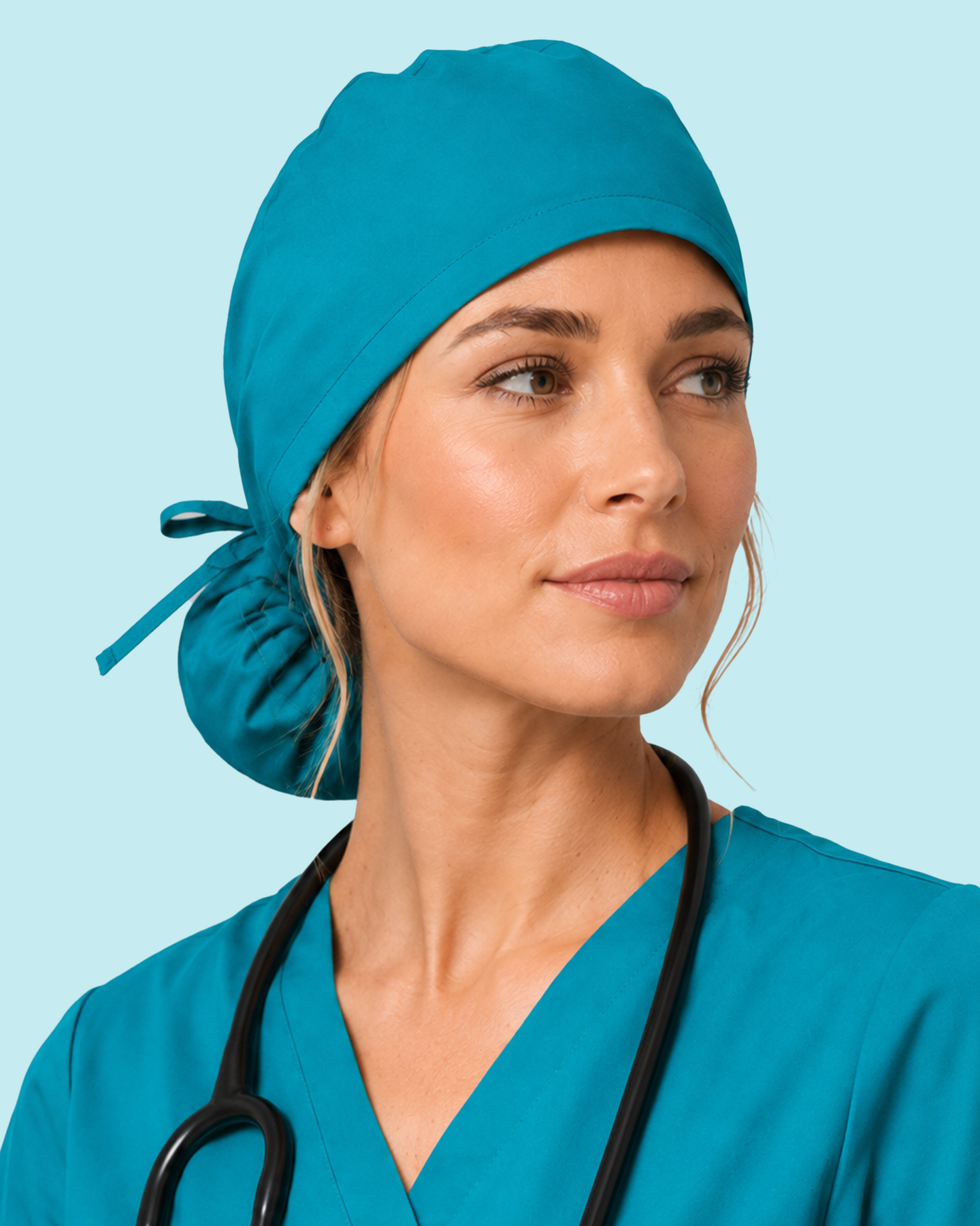 Premium Satin-Lined Scrub Cap Marina
