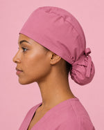 Premium Satin-Lined Scrub Cap Mauve