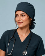 Premium Satin-Lined Scrub Cap Dark Harbor