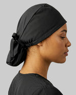 Premium Satin-Lined Scrub Cap Black