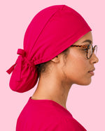 Premium Satin-Lined Scrub Cap Sangria