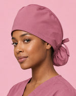 Premium Satin-Lined Scrub Cap Mauve