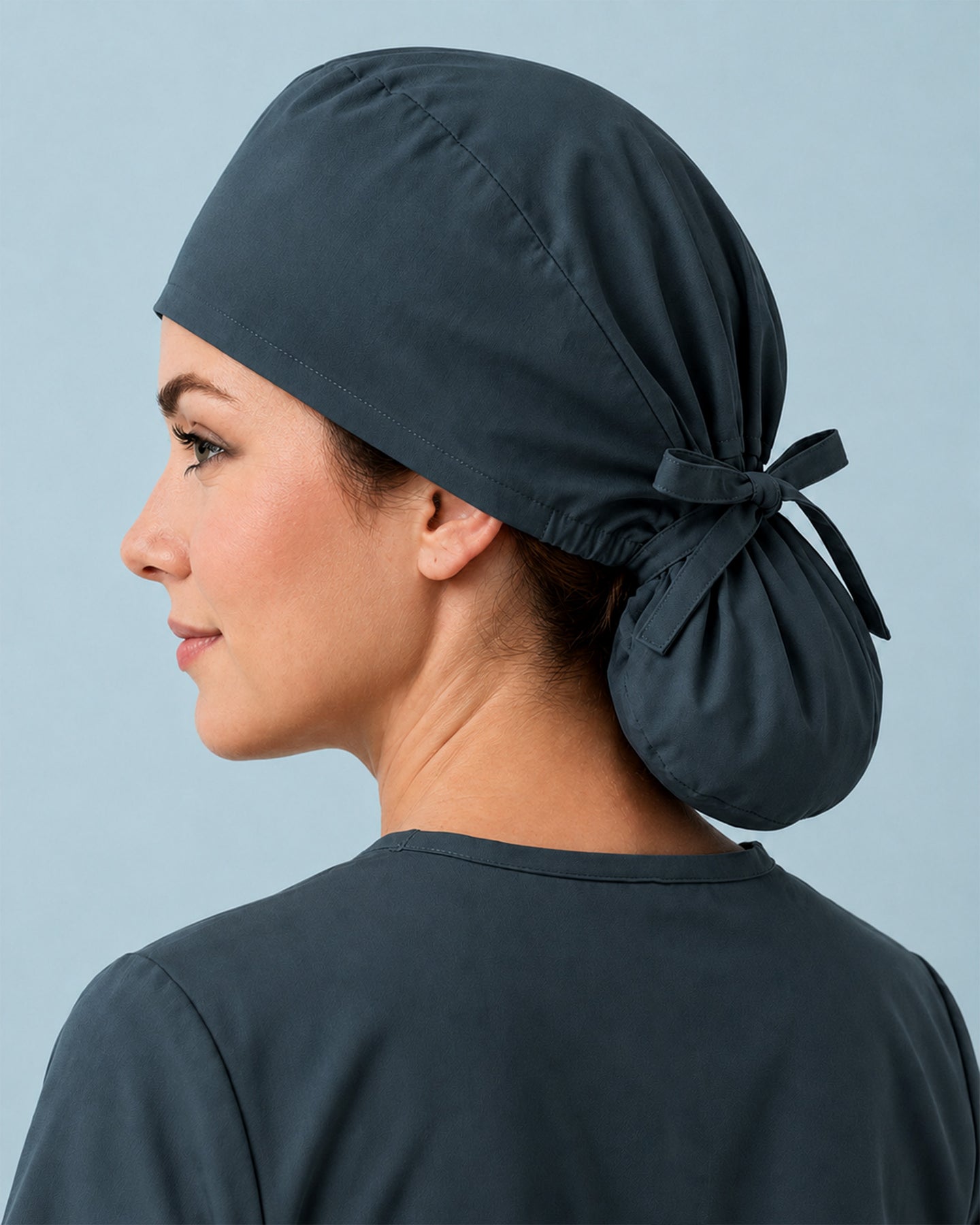 Premium Satin-Lined Scrub Cap Dark Harbor