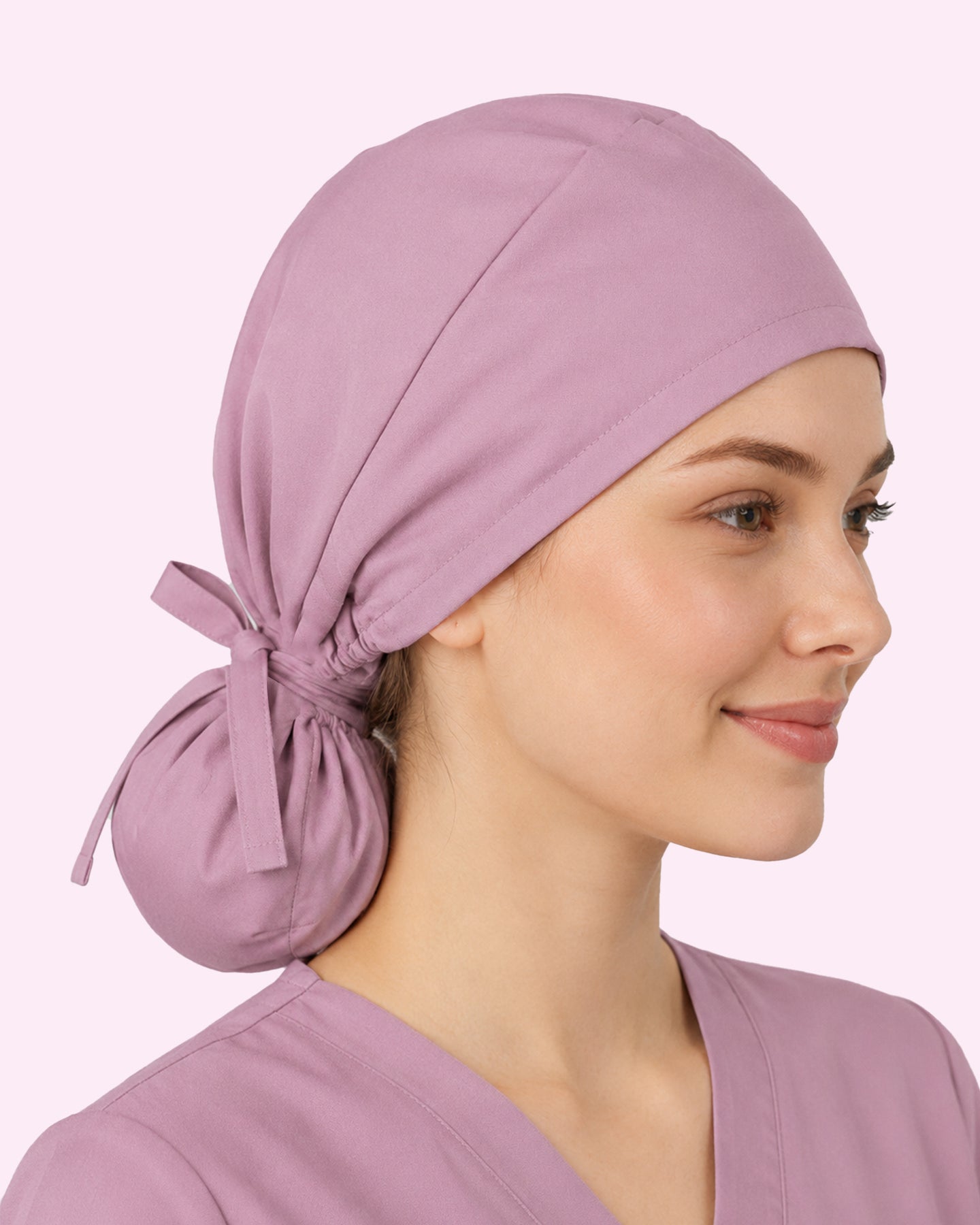Premium Satin-Lined Scrub Cap Blossom
