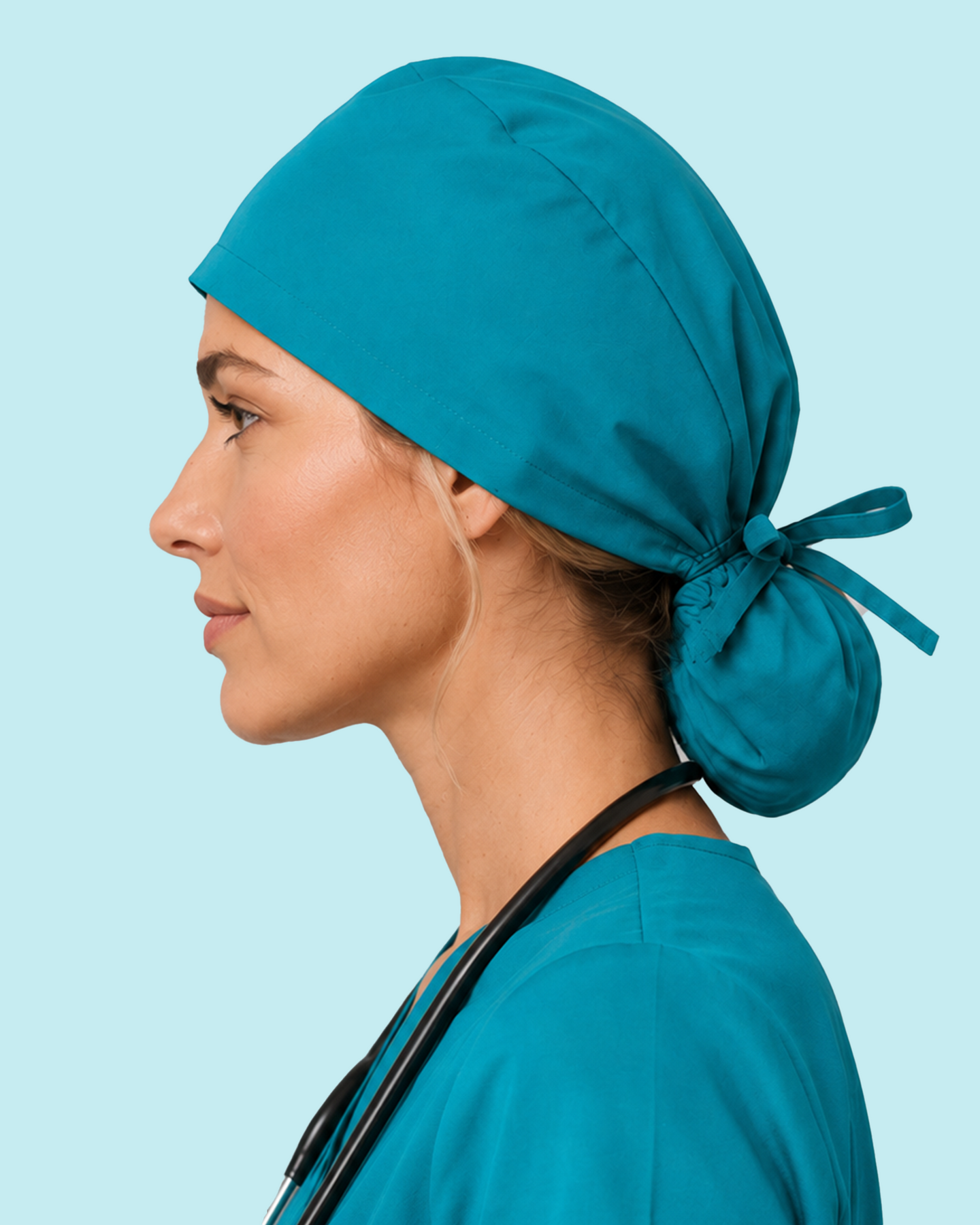 Premium Satin-Lined Scrub Cap Marina