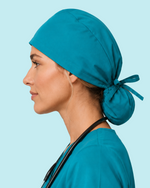 Premium Satin-Lined Scrub Cap Marina