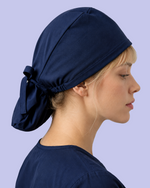 Premium Satin-Lined Scrub Cap Navy