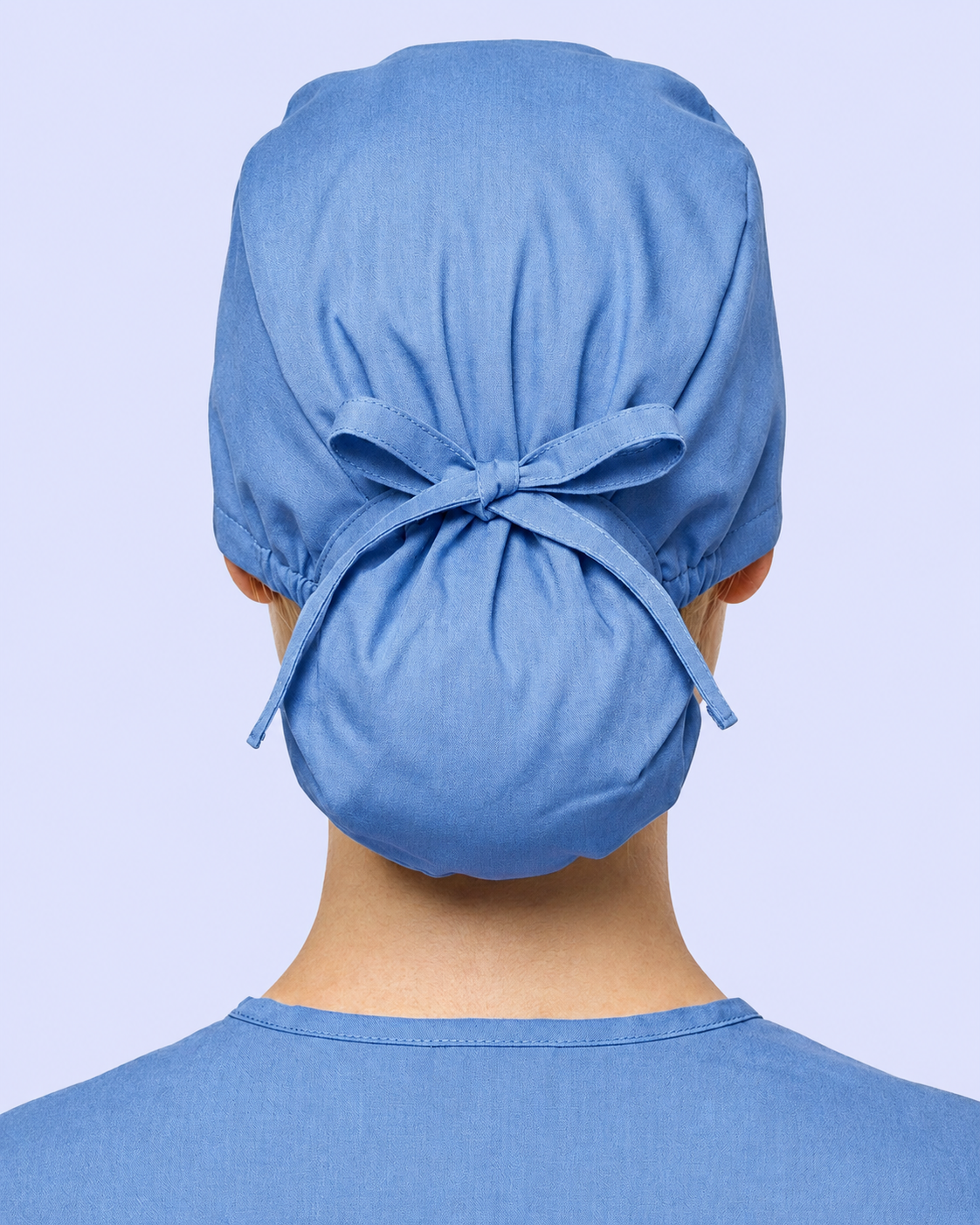 Premium Satin-Lined Scrub Cap Ceil Blue