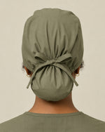 Premium Satin-Lined Scrub Cap Olive