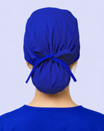 Premium Satin-Lined Scrub Cap Galaxy Blue