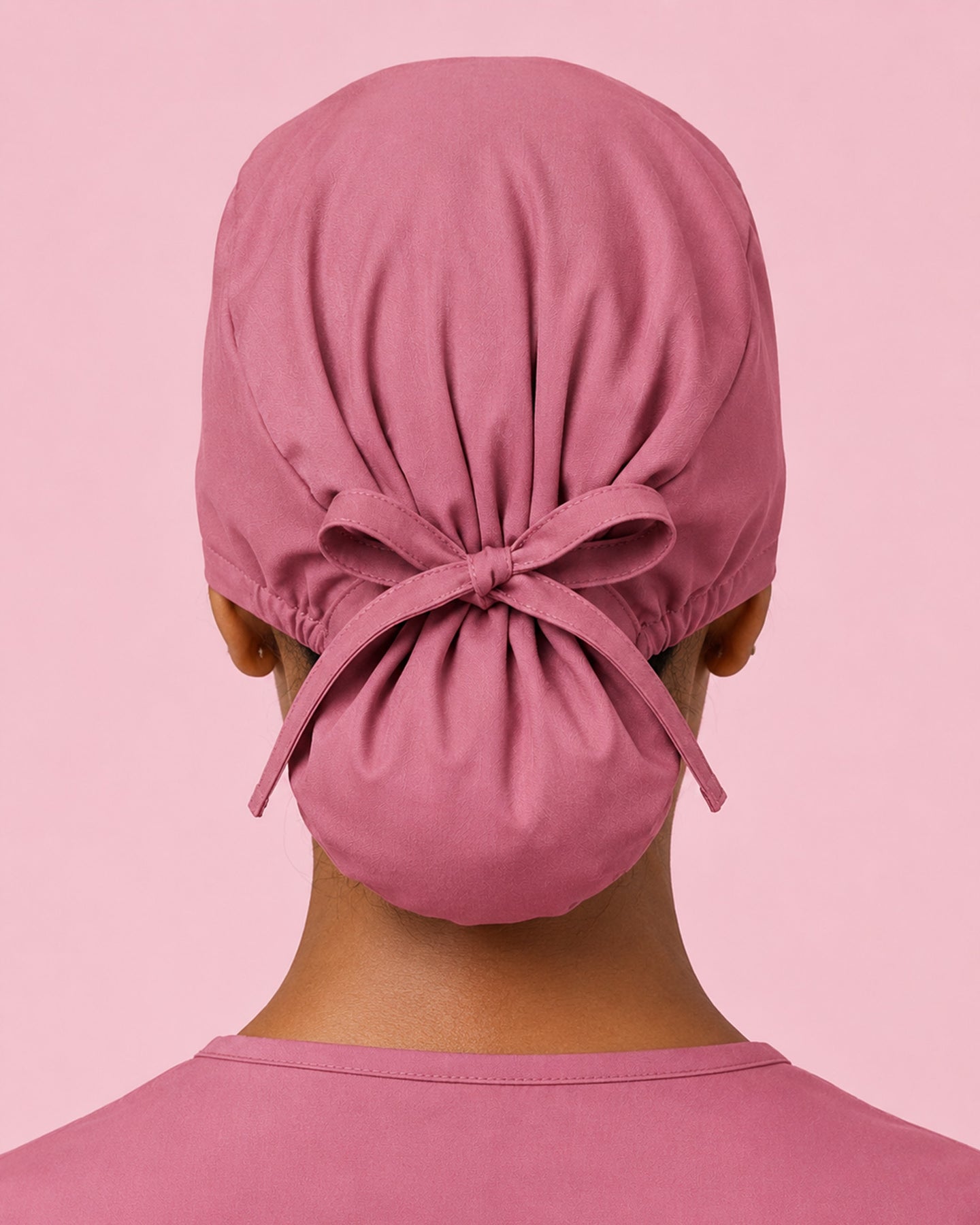 Premium Satin-Lined Scrub Cap Mauve