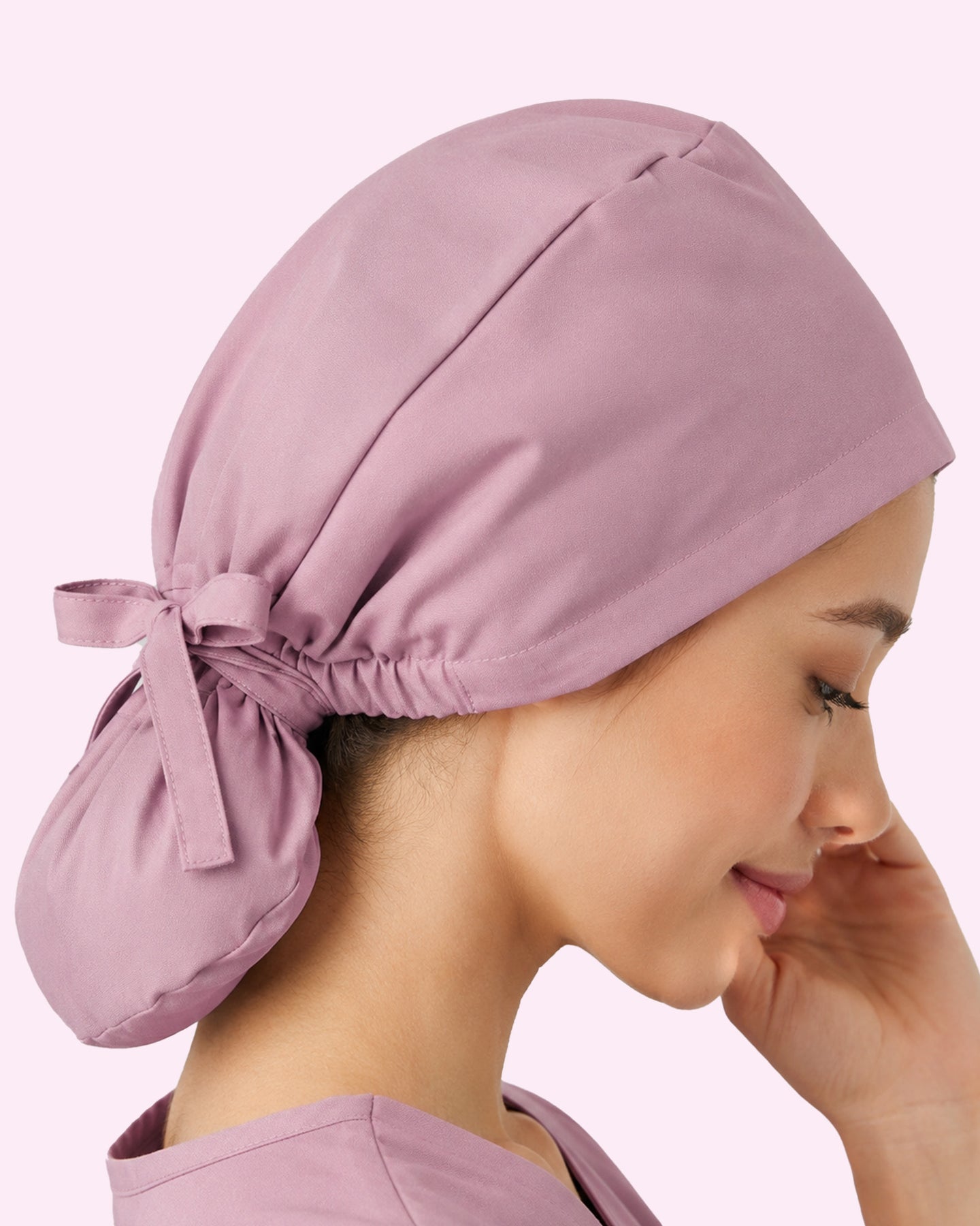 Premium Satin-Lined Scrub Cap Blossom