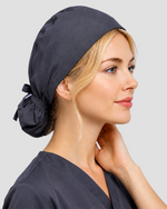 Premium Satin-Lined Scrub Cap Pewter