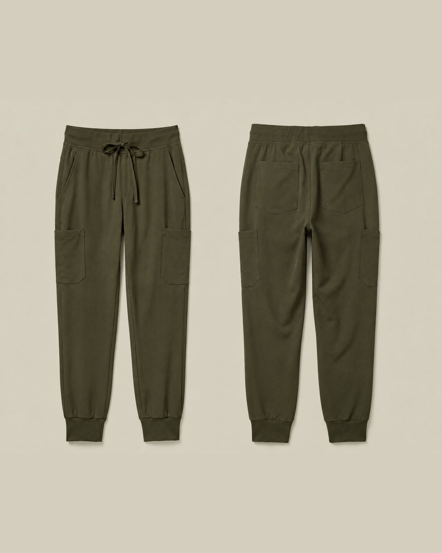 Women's 6-Pocket Jogger Scrub Pant Olive