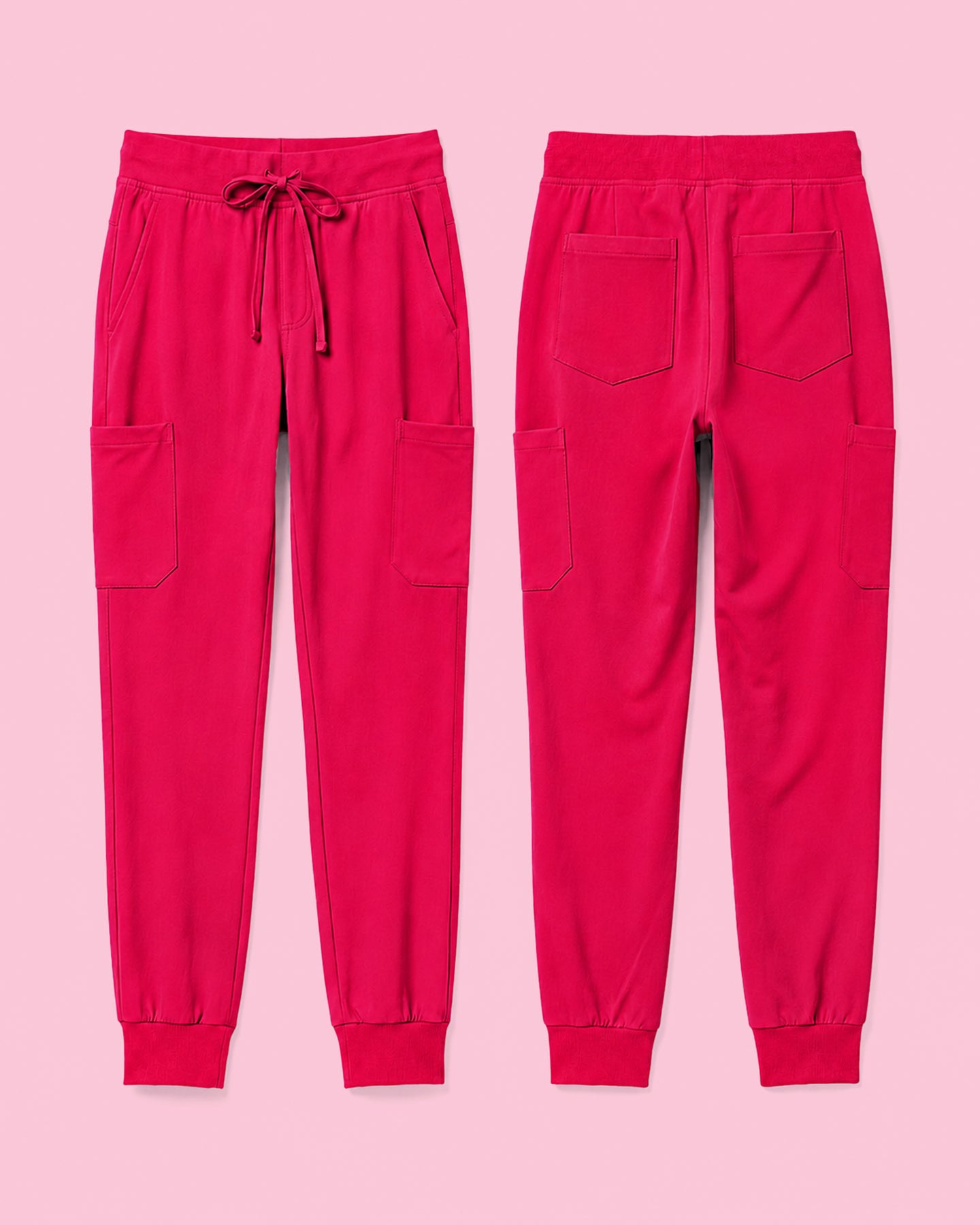 Women's 6-Pocket Jogger Scrub Pant Sangria