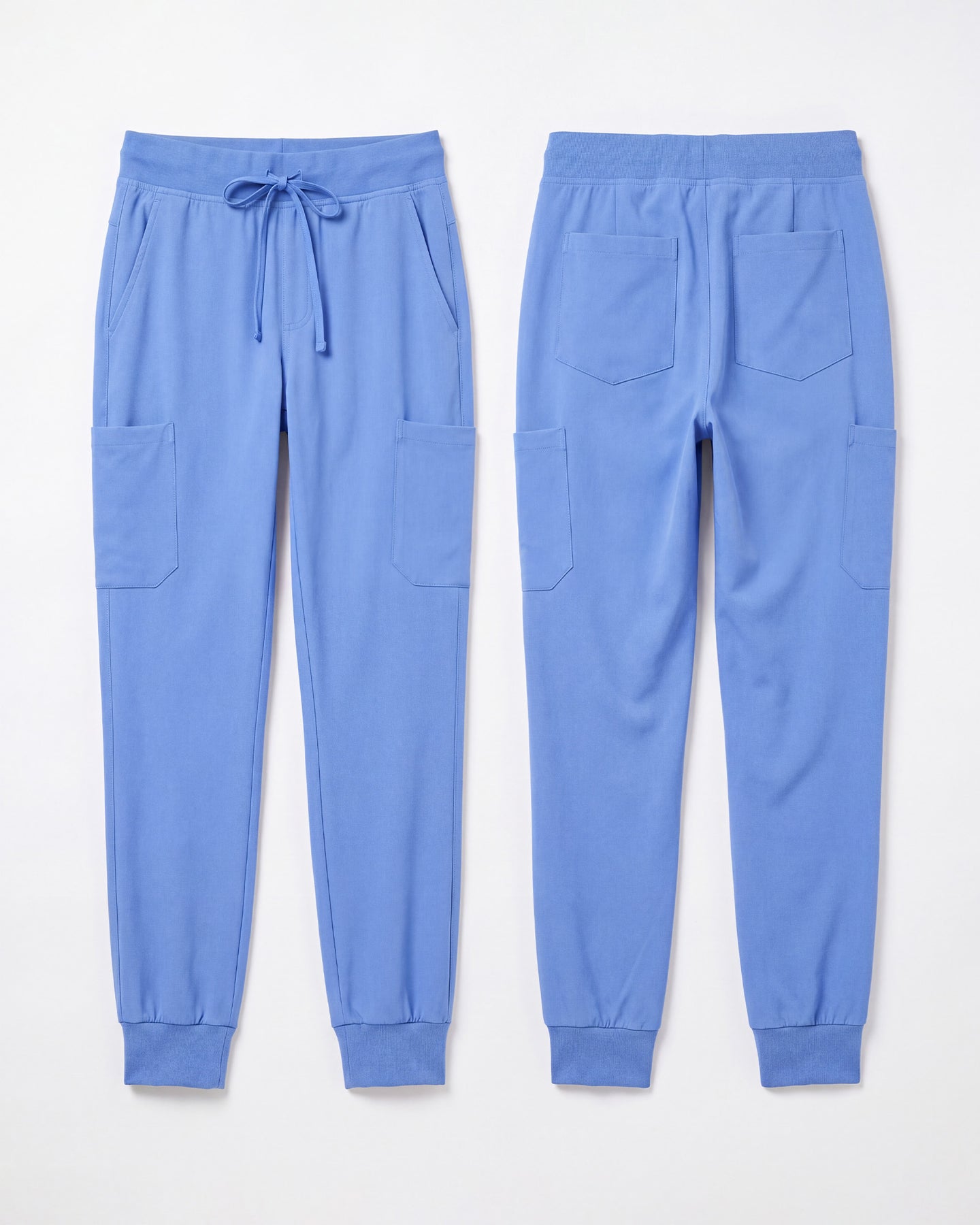 Men's 6-Pocket Jogger Scrub Pant Ceil Blue